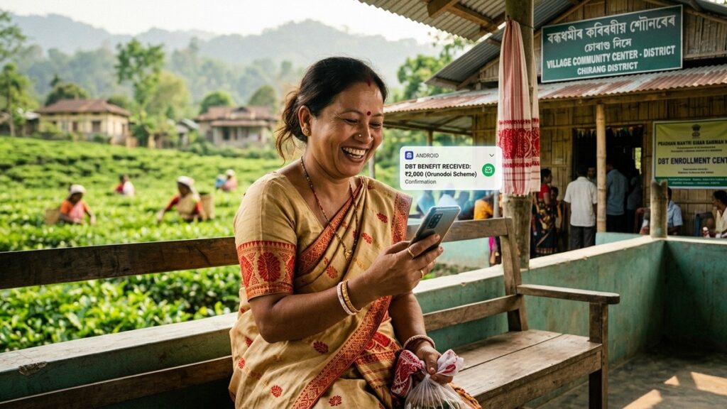 ओरुनोदोई 3.0 योजना 2026 (असम): महिलाओं को हर महीने ₹1,250 बैंक खाते में, NFSA राशन कार्ड पात्रता व स्टेटस चेक