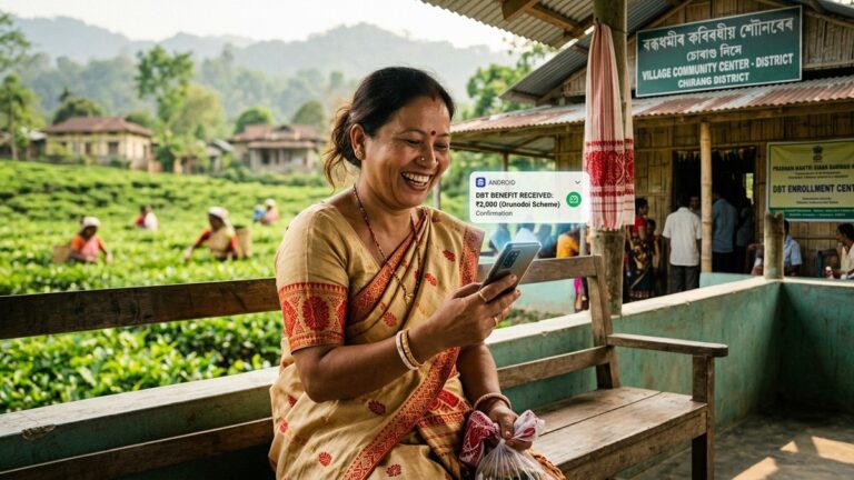 ओरुनोदोई 3.0 योजना 2026 (असम): महिलाओं को हर महीने ₹1,250 बैंक खाते में, NFSA राशन कार्ड पात्रता व स्टेटस चेक